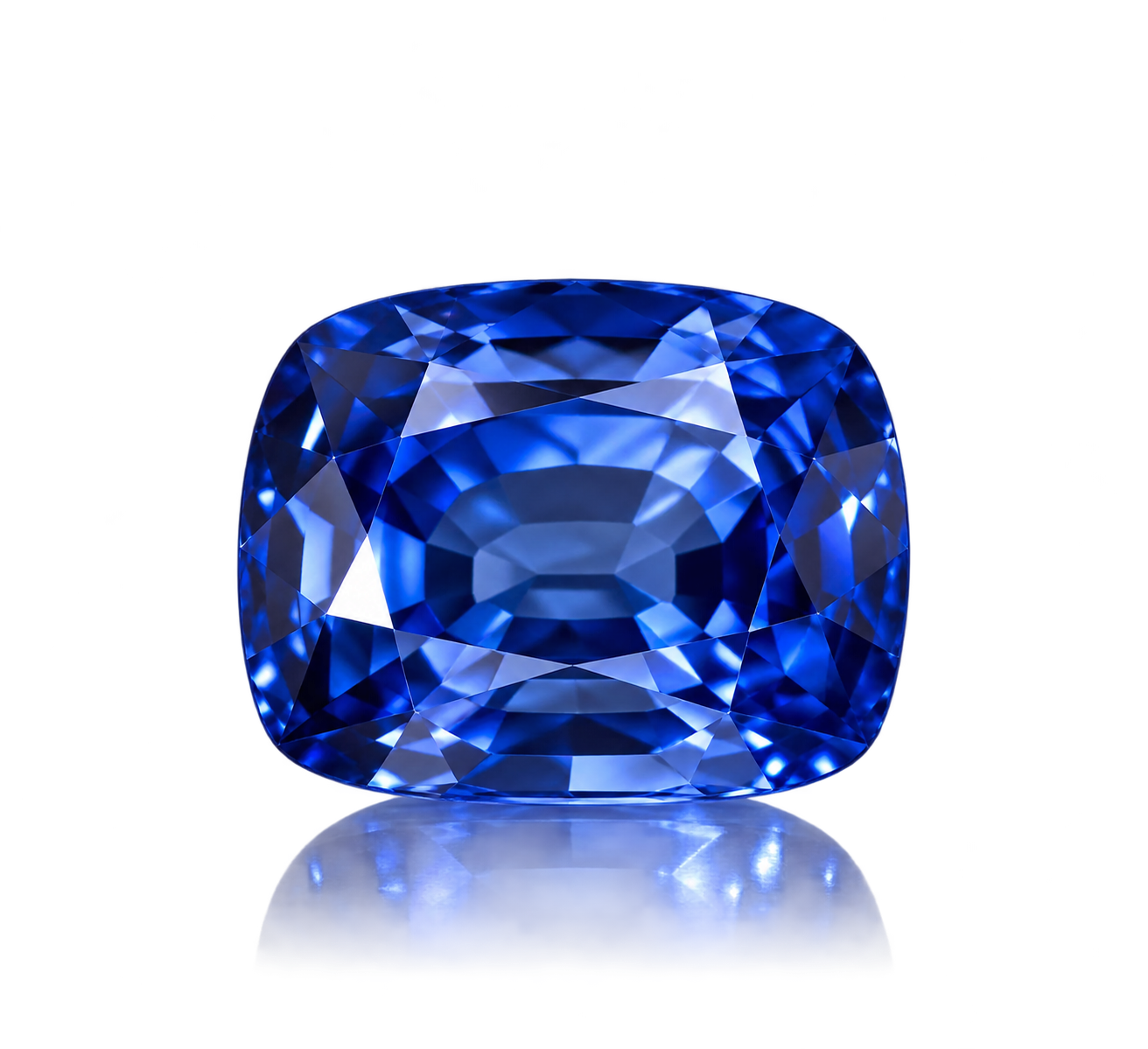 Natural blue sapphire gemstone